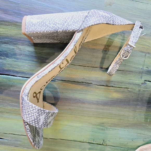 Sam Edelman Snakeskin Heels - Picture 3 of 6
